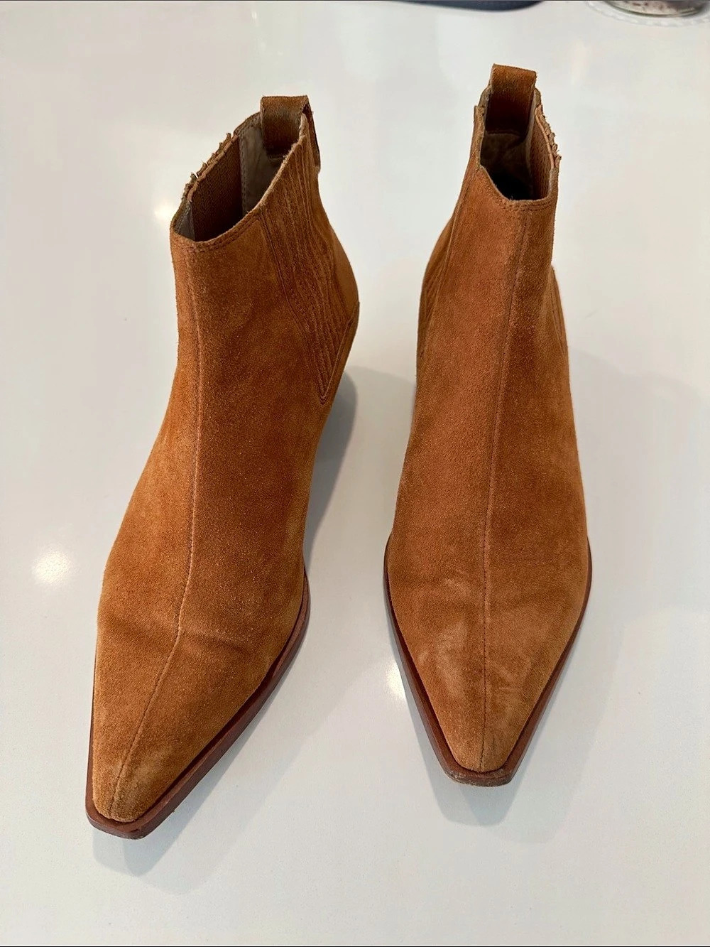 Rag & Bobe Westin Boot Suede Pointed Toe Ankle Boots US 9.5